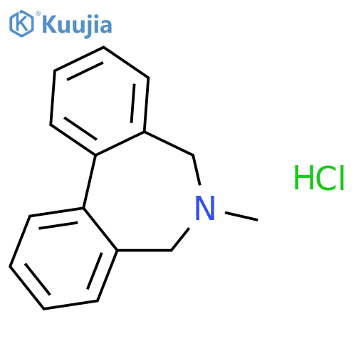 5H-DIBENZ[C,E]AZEPINE, 6,7-DIHYDRO-6-METHYL-, HYDROCHLORIDE structure