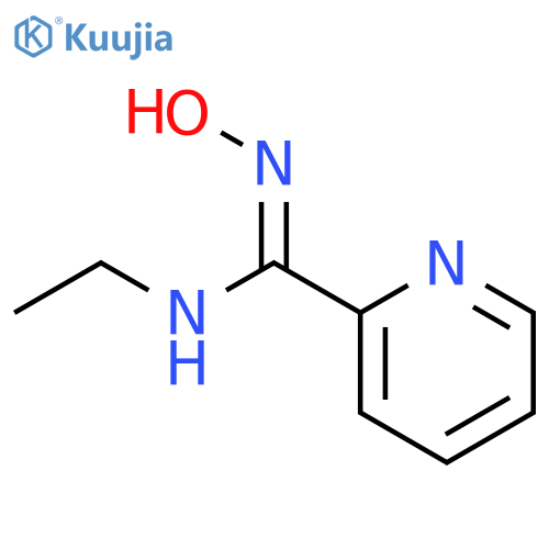 2-Pyridinecarboximidamide, N-ethyl-N'-hydroxy- structure