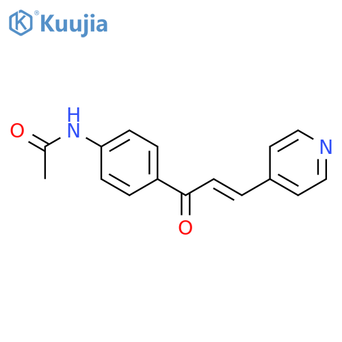 Acetamide, N-[4-[1-oxo-3-(4-pyridinyl)-2-propenyl]phenyl]- structure