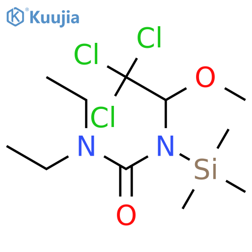 UREA, N,N-DIETHYL-N'-(2,2,2-TRICHLORO-1-METHOXYETHYL)-N'-(TRIMETHYLSILYL)- structure