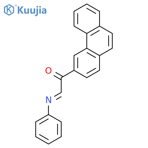 Ethanone, 1-(3-phenanthrenyl)-2-(phenylimino)- structure