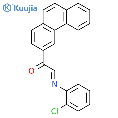 Ethanone, 2-[(2-chlorophenyl)imino]-1-(3-phenanthrenyl)- structure