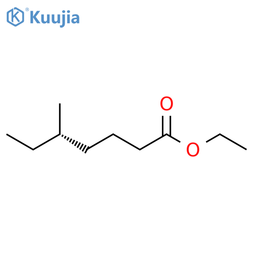 HEPTANOIC ACID, 5-METHYL-, ETHYL ESTER, (S)- structure