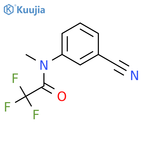 N-(3-cyanophenyl)-2,2,2-trifluoro-N-methylacetamide structure