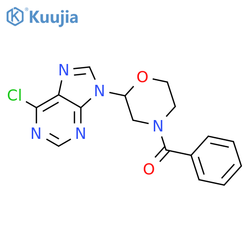Morpholine, 4-benzoyl-2-(6-chloro-9H-purin-9-yl)- structure