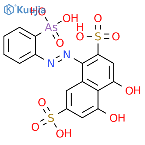 2,7-Naphthalenedisulfonic acid, 1-[(2-arsonophenyl)azo]-4,5-dihydroxy- structure