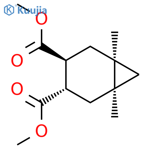 Dimethyl (1S,3S,4S,6R)-1,6-dimethylbicyclo[4.1.0]heptane-3,4-dicarboxylate structure