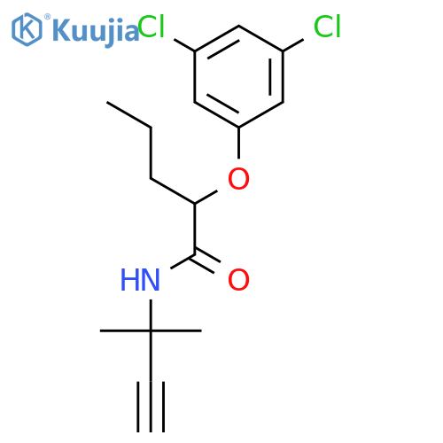 PENTANAMIDE, 2-(3,5-DICHLOROPHENOXY)-N-(1,1-DIMETHYL-2-PROPYNYL)- structure
