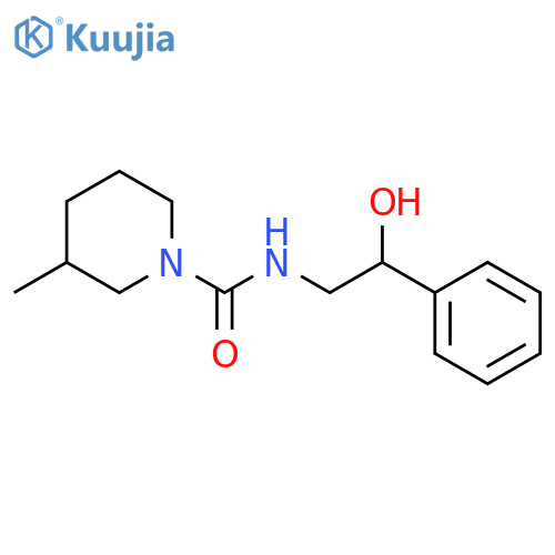 1-Piperidinecarboxamide, N-(2-hydroxy-2-phenylethyl)-3-methyl- structure