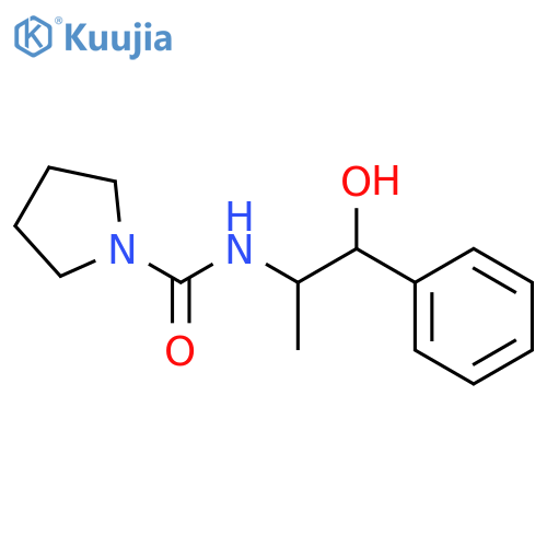 1-Pyrrolidinecarboxamide, N-(2-hydroxy-1-methyl-2-phenylethyl)- structure