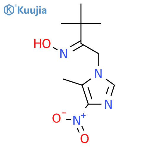 2-BUTANONE, 3,3-DIMETHYL-1-(5-METHYL-4-NITRO-1H-IMIDAZOL-1-YL)-, OXIME structure