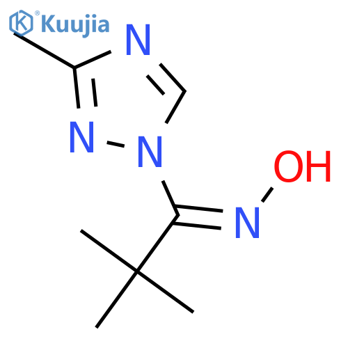 1H-1,2,4-TRIAZOLE, 1-[1-(HYDROXYIMINO)-2,2-DIMETHYLPROPYL]-3-METHYL- structure