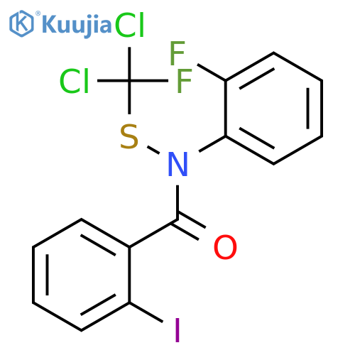 Benzamide, N-[(dichlorofluoromethyl)thio]-N-(2-fluorophenyl)-2-iodo- structure