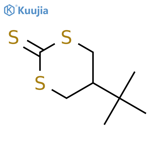 1,3-Dithiane-2-thione, 5-(1,1-dimethylethyl)- structure