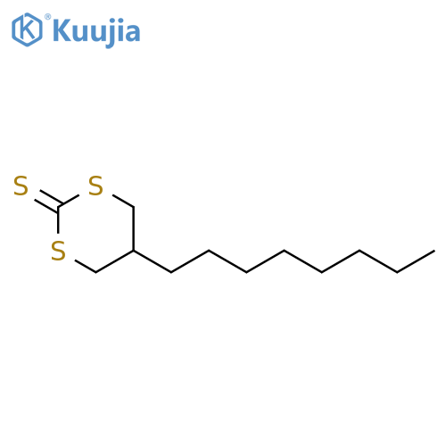 1,3-Dithiane-2-thione, 5-octyl- structure