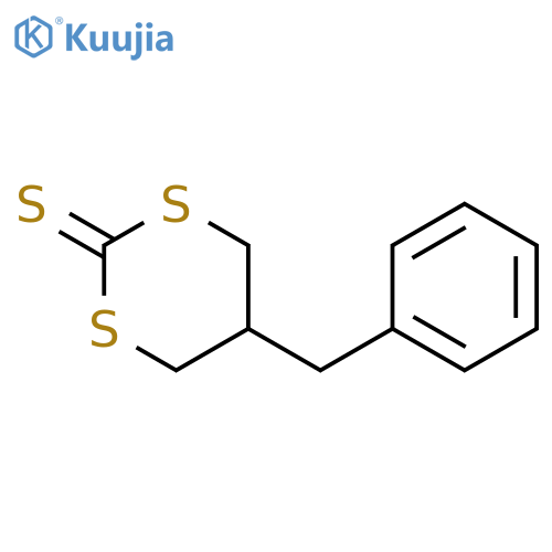 1,3-Dithiane-2-thione, 5-(phenylmethyl)- structure