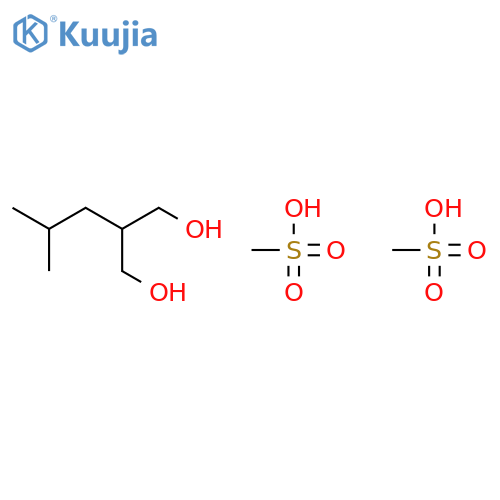 1,3-Propanediol, 2-(2-methylpropyl)-, dimethanesulfonate structure