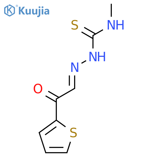 Hydrazinecarbothioamide, N-methyl-2-[2-oxo-2-(2-thienyl)ethylidene]- structure