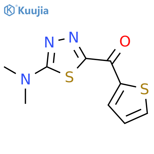 Methanone, [5-(dimethylamino)-1,3,4-thiadiazol-2-yl]-2-thienyl- structure