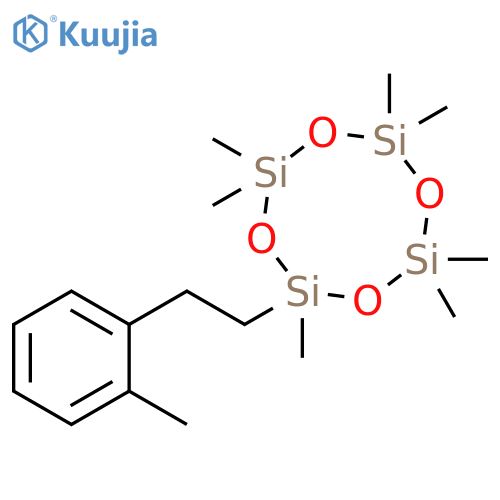 CYCLOTETRASILOXANE, HEPTAMETHYL[2-(METHYLPHENYL)ETHYL]- structure