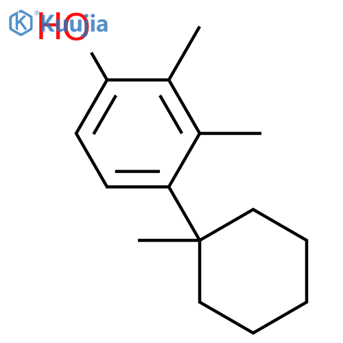 Phenol,2,3-dimethyl-4-(1-methylcyclohexyl)- structure