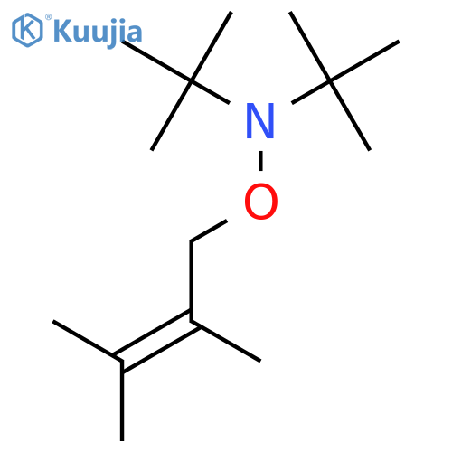 N-Tert-butyl-N-(2,3-dimethylbut-2-enoxy)-2-methylpropan-2-amine structure
