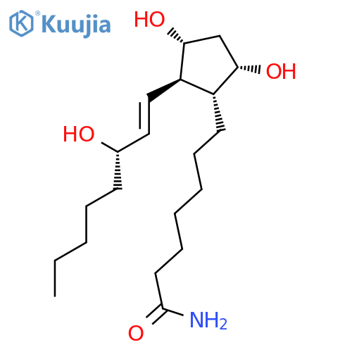 Prost-13-en-1-amide, 9,11,15-trihydroxy-, (9a,11a,13E,15S)- structure
