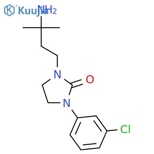 2-Imidazolidinone, 1-(3-amino-3-methylbutyl)-3-(3-chlorophenyl)- structure
