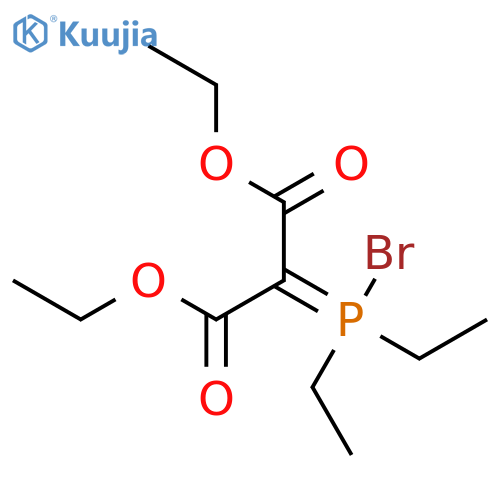 Propanedioic acid, (bromodiethylphosphoranylidene)-, diethyl ester structure