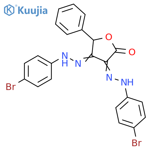 2,3,4(5H)-Furantrione, 5-phenyl-, 3,4-bis[(4-bromophenyl)hydrazone] structure