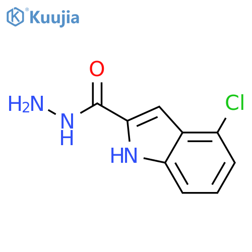 4-chloro-1H-Indole-2-carboxylic acid hydrazide structure