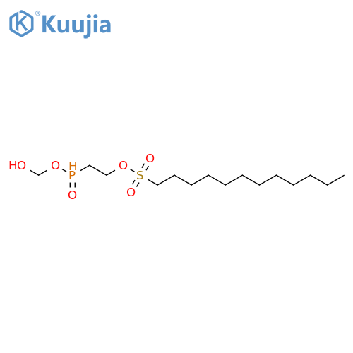 1-Dodecanesulfonic acid, 2-(hydroxymethoxyphosphinyl)ethyl ester structure