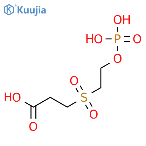 PROPANOIC ACID, 3-[[2-(PHOSPHONOOXY)ETHYL]SULFONYL]- structure