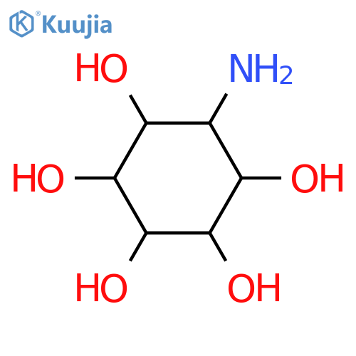 D-chiro-Inositol,1-amino-1-deoxy- (9CI) structure