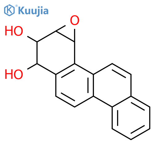 Chryseno[3,4-b]oxirene-1,2-diol,1,2,2a,3a-tetrahydro-, (1R,2S,2aS,3aR)-rel- structure