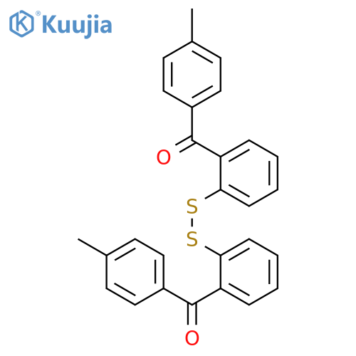 METHANONE, (DITHIODI-2,1-PHENYLENE)BIS[(4-METHYLPHENYL)- structure