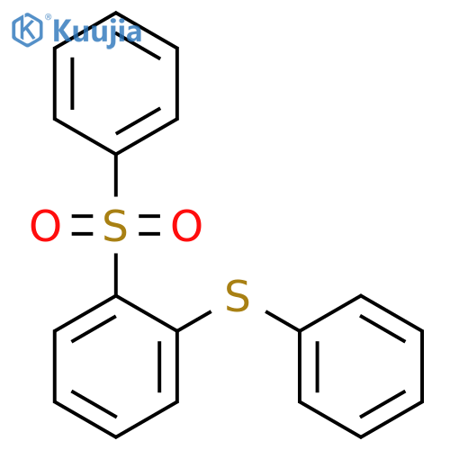 Benzene, 1-(phenylsulfonyl)-2-(phenylthio)- structure