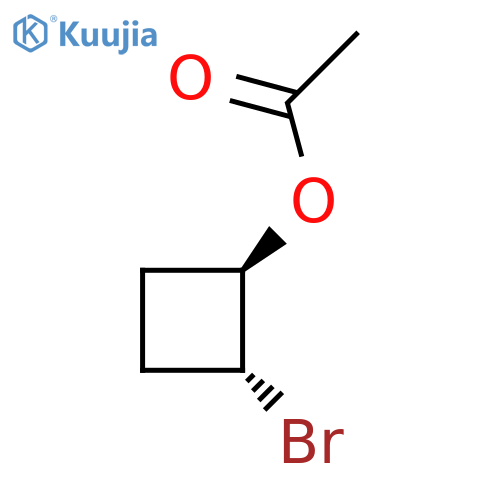 rac-(1R,2R)-2-bromocyclobutyl acetate, trans structure