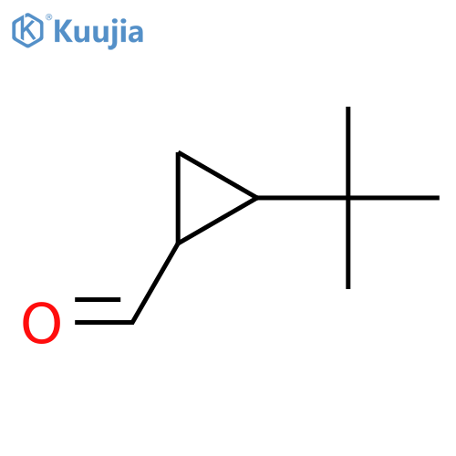 2-tert-butylcyclopropane-1-carbaldehyde, Mixture of diastereomers structure