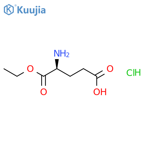 Glutamic acid, 1-ethyl ester, hydrochloride structure