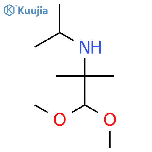2-Propanamine, 1,1-dimethoxy-2-methyl-N-(1-methylethyl)- structure