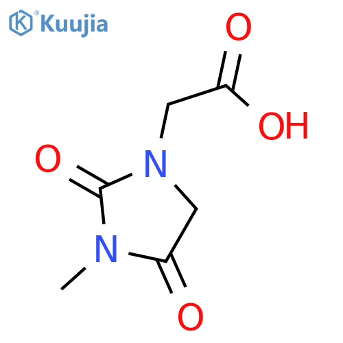 2-(3-methyl-2,4-dioxoimidazolidin-1-yl)acetic acid structure