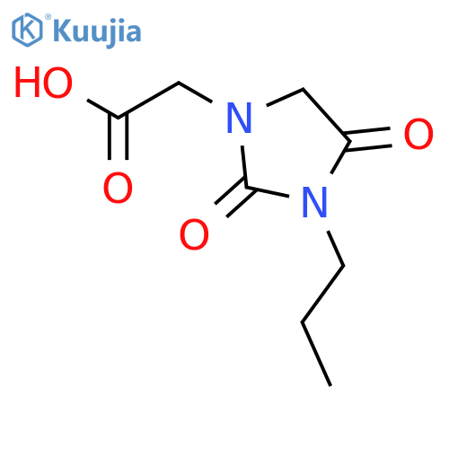 1-Imidazolidineacetic acid, 2,4-dioxo-3-propyl- structure