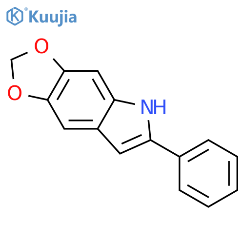 5,6-Methylenedioxy-2-phenylindole structure