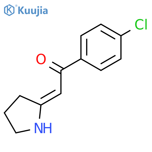 Ethanone, 1-(4-chlorophenyl)-2-(2-pyrrolidinylidene)- structure
