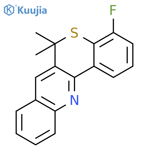 6H-[1]Benzothiopyrano[4,3-b]quinoline, 4-fluoro-6,6-dimethyl- structure