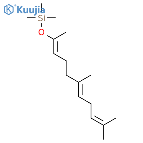 SILANE, TRIMETHYL[(1,5,9-TRIMETHYL-1,5,8-DECATRIENYL)OXY]- structure