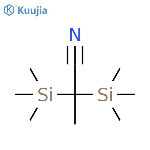 PROPANENITRILE, 2,2-BIS(TRIMETHYLSILYL)- structure