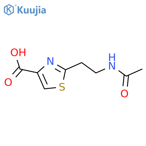4-THIAZOLECARBOXYLIC ACID, 2-[2-(ACETYLAMINO)ETHYL]- structure