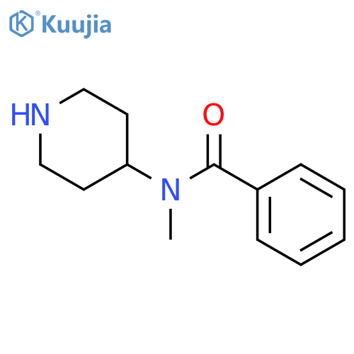 N-Methyl-N-4-piperidinylbenzamide structure